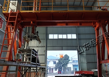 豆粕桁架式裝車機(jī)現(xiàn)場