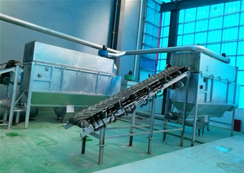 磷肥自動拆包機(jī)現(xiàn)場