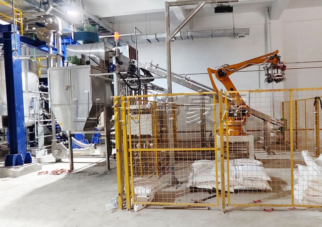 化工料全自動拆包機+管鏈式輸送機