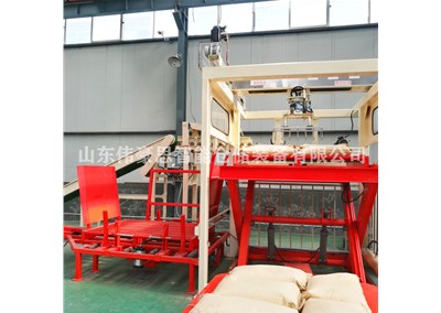 袋裝飼料高位碼垛機 全自動碼垛設(shè)備定制