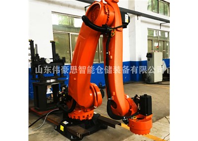 磚頭機(jī)械手碼垛設(shè)備現(xiàn)場 全自動(dòng)碼垛機(jī)器人工作流程