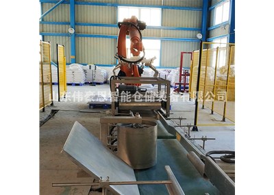 谷糠智能搬運(yùn)碼垛系統(tǒng) 機(jī)械手碼垛機(jī)客戶現(xiàn)場(chǎng)