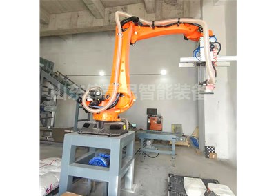 保溫劑拆包機器人 智能破袋機械手實拍