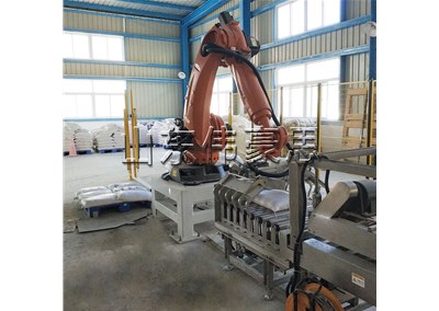 六氯苯胺包裝碼垛線 智能機械手碼垛設(shè)備