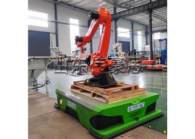 石英砂全自動碼垛設(shè)備 碼垛機(jī)械手工作視頻