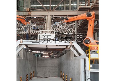 石膏粉自動(dòng)裝車機(jī)械手 全自動(dòng)裝車設(shè)備案例