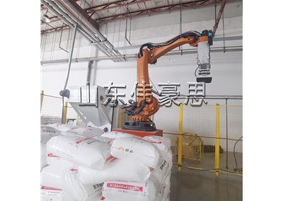 石膏粉自動拆袋機器人 全自動破袋機工作視頻