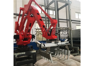 硅藻土碼垛機(jī)器人 自動(dòng)碼垛機(jī)械手流程