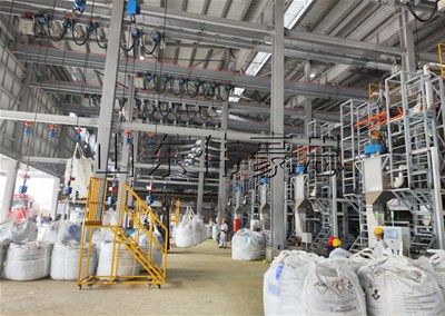 化工粉料噸袋拆包系統(tǒng) 全自動(dòng)噸包破袋機(jī)定制