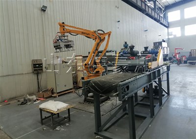 50KG堿粉全自動(dòng)破袋機(jī) 自動(dòng)拆包機(jī)器人流程