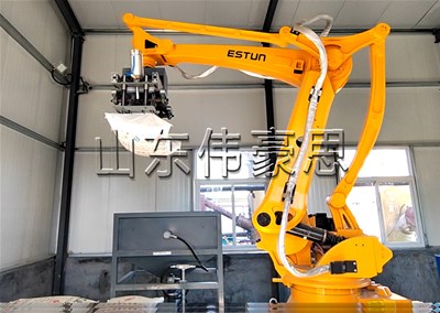 尿素機(jī)械手自動破袋機(jī) 全自動拆包機(jī)器人現(xiàn)場