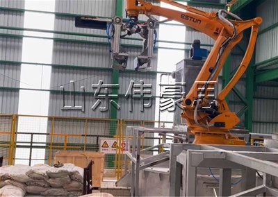 鈣粉自動破袋機(jī)器人是如何做到無塵拆包的？