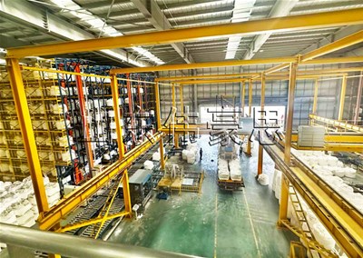 碳酸鉀自動(dòng)噸袋裝車機(jī)裝車流程